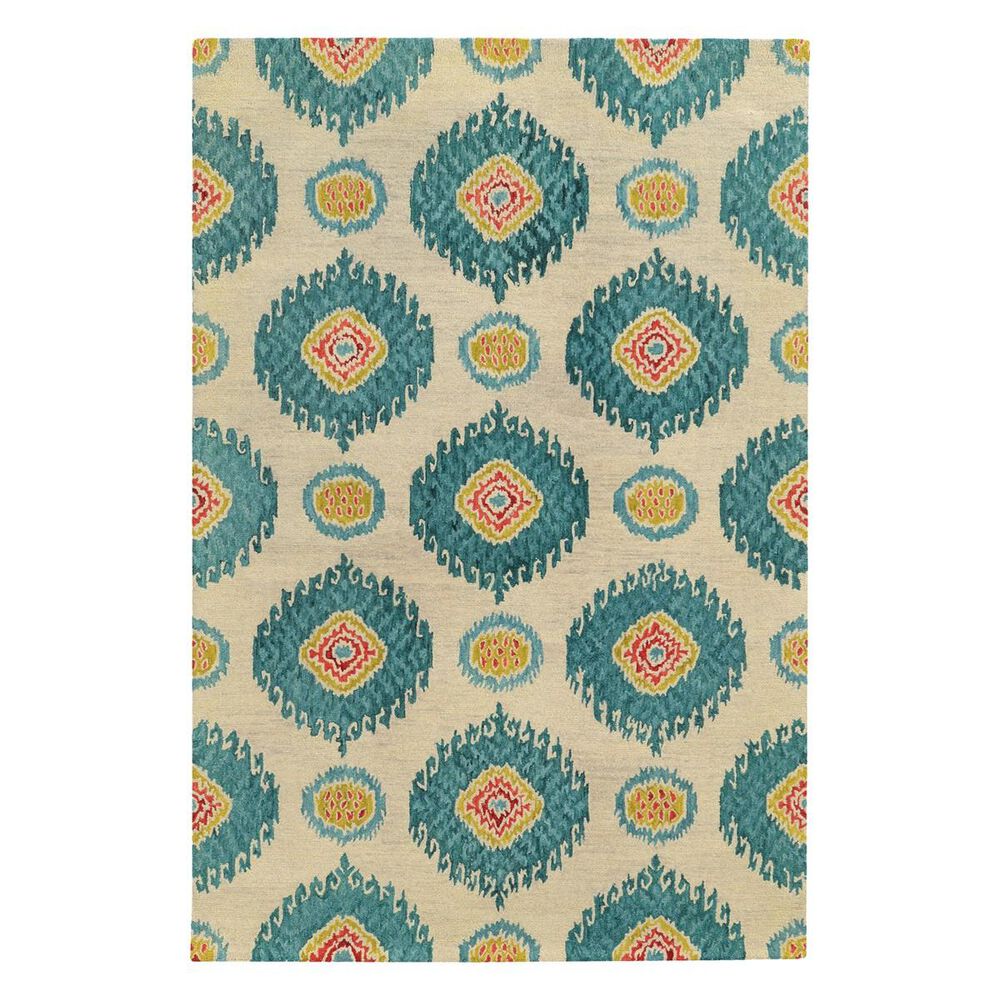 Oriental Weavers Jamison 53306 5'3" x 7'6" Beige/Teal Area Rug, , large
