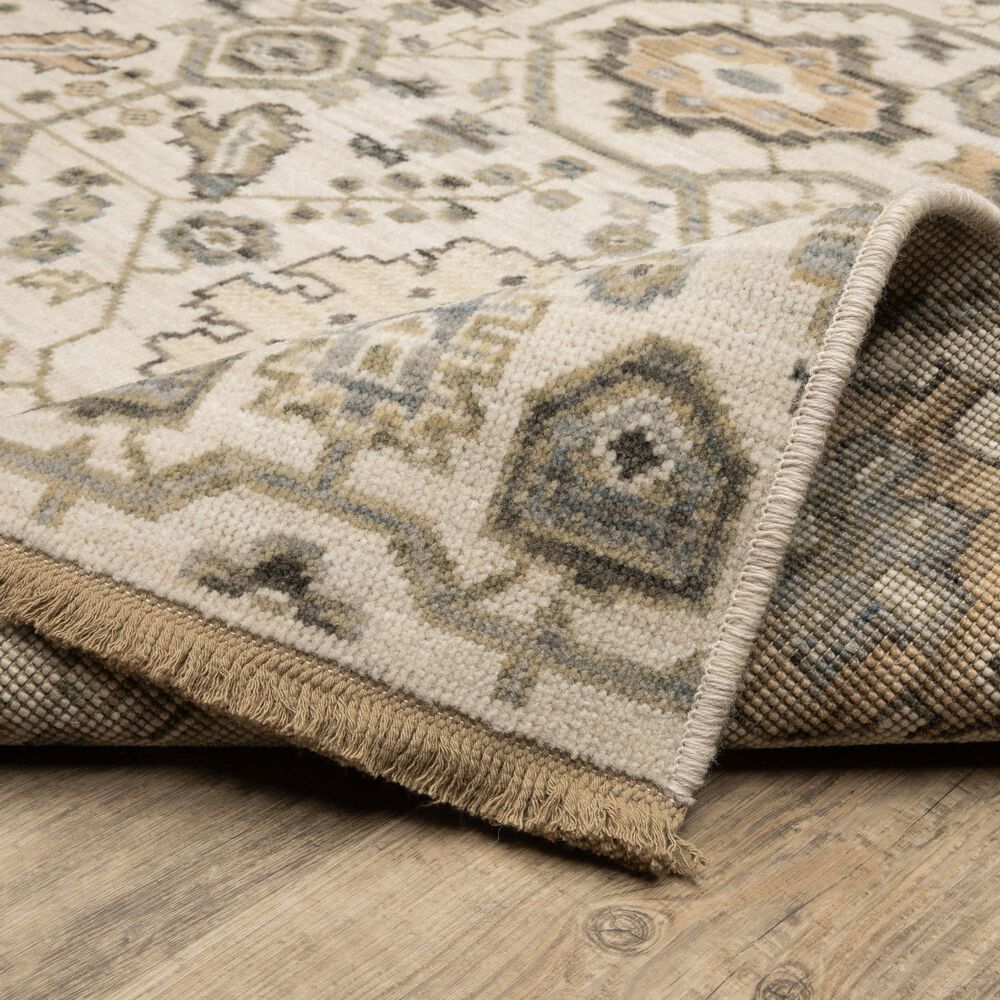 Oriental Weavers Acacia Ivory and Gold 2'6" x 10' Runner, , large