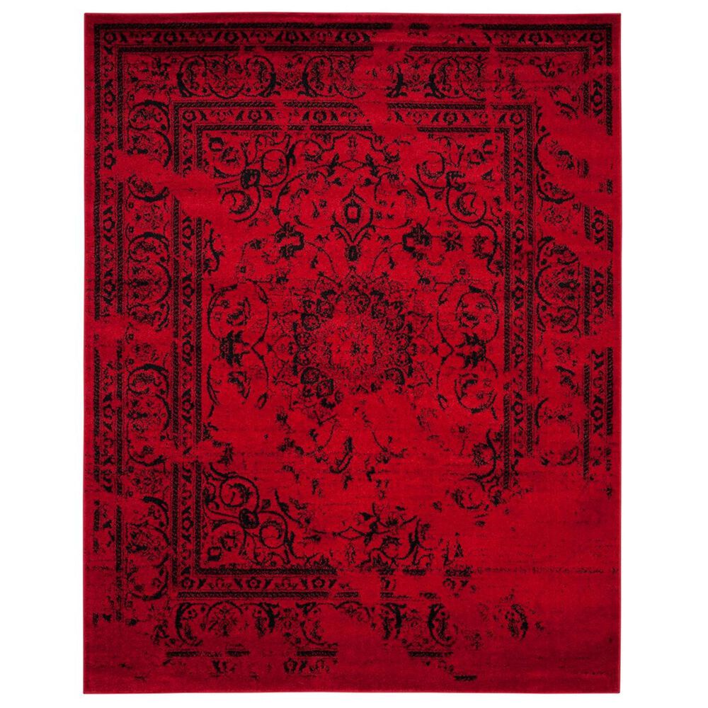 Safavieh Adirondack ADR101F-10 10" x 14" Red/Black Area Rug, , large