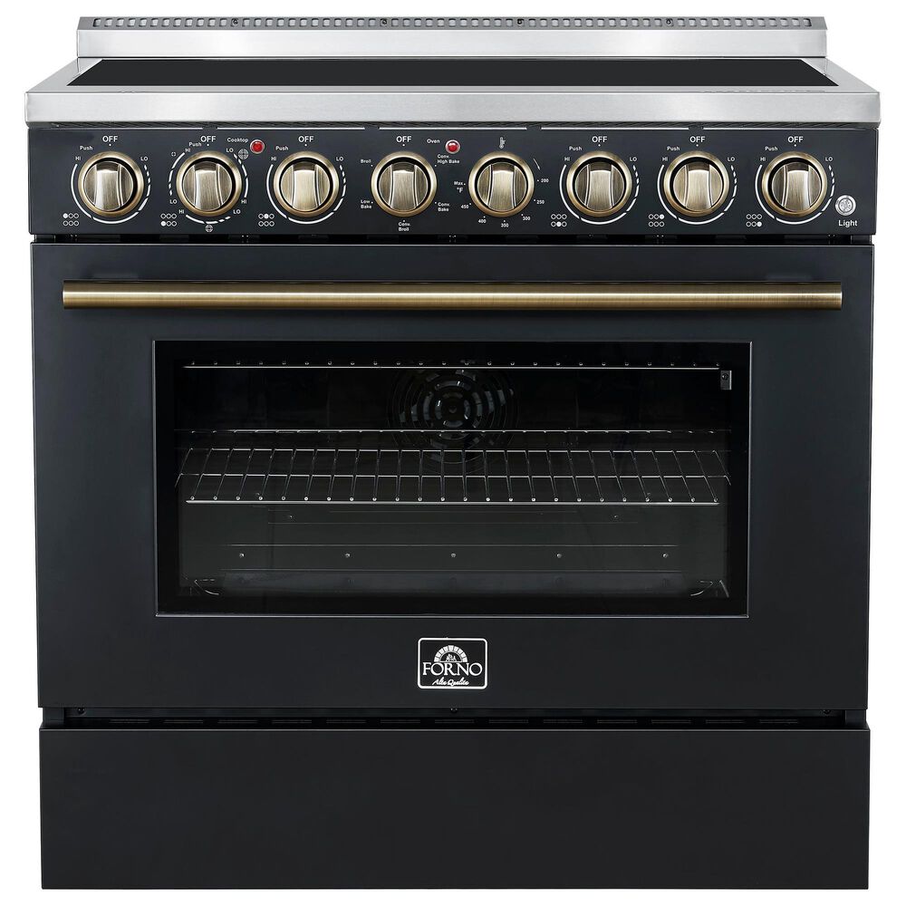 Forno Paolo 36" Freestanding Electric Range in Black, , large