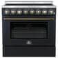 Forno Paolo 36" Freestanding Electric Range in Black, , large