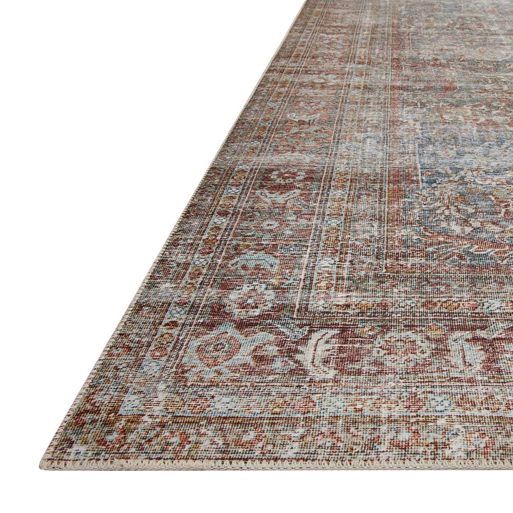 Chris Loves Julia x Loloi Jules 2&#39; x 5&#39; Lagoon and Brick Area Rug, , large