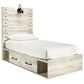 Ashley Cambeck 4 Piece Twin Single Storage Bed Set in Whitewash, , large