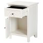 Baxton Studio Lambert 1-Drawer End Table in White, , large