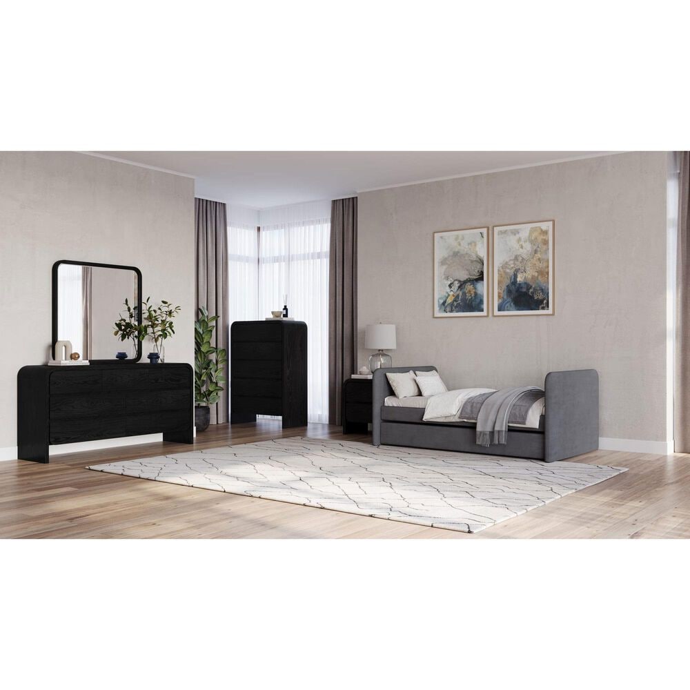 Urban Home Elora Dresser Mirror in Jet Black, , large