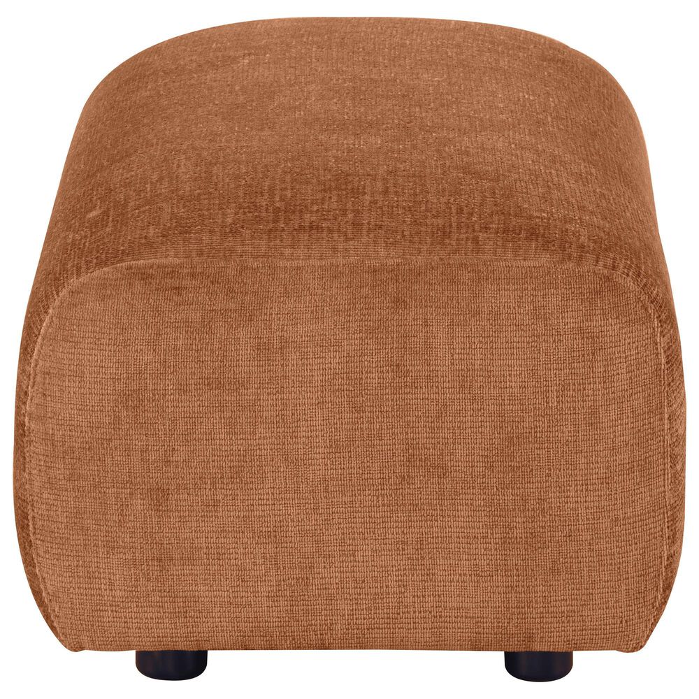 Coaster Burnett Upholstered Ottoman in Burnt Orange, , large
