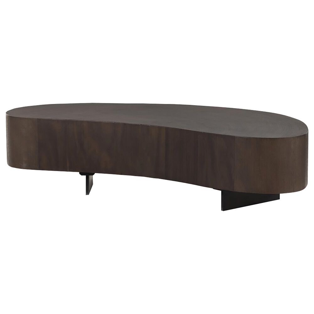 Four Hands Avett Short Coffee Table in Smoked Guanacaste and Dark Gunmetal, , large