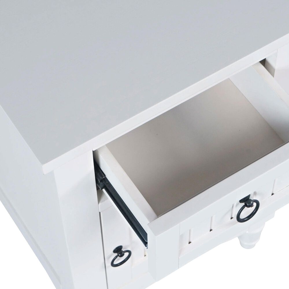 Waltham Westport Power Chairside Table in White, , large