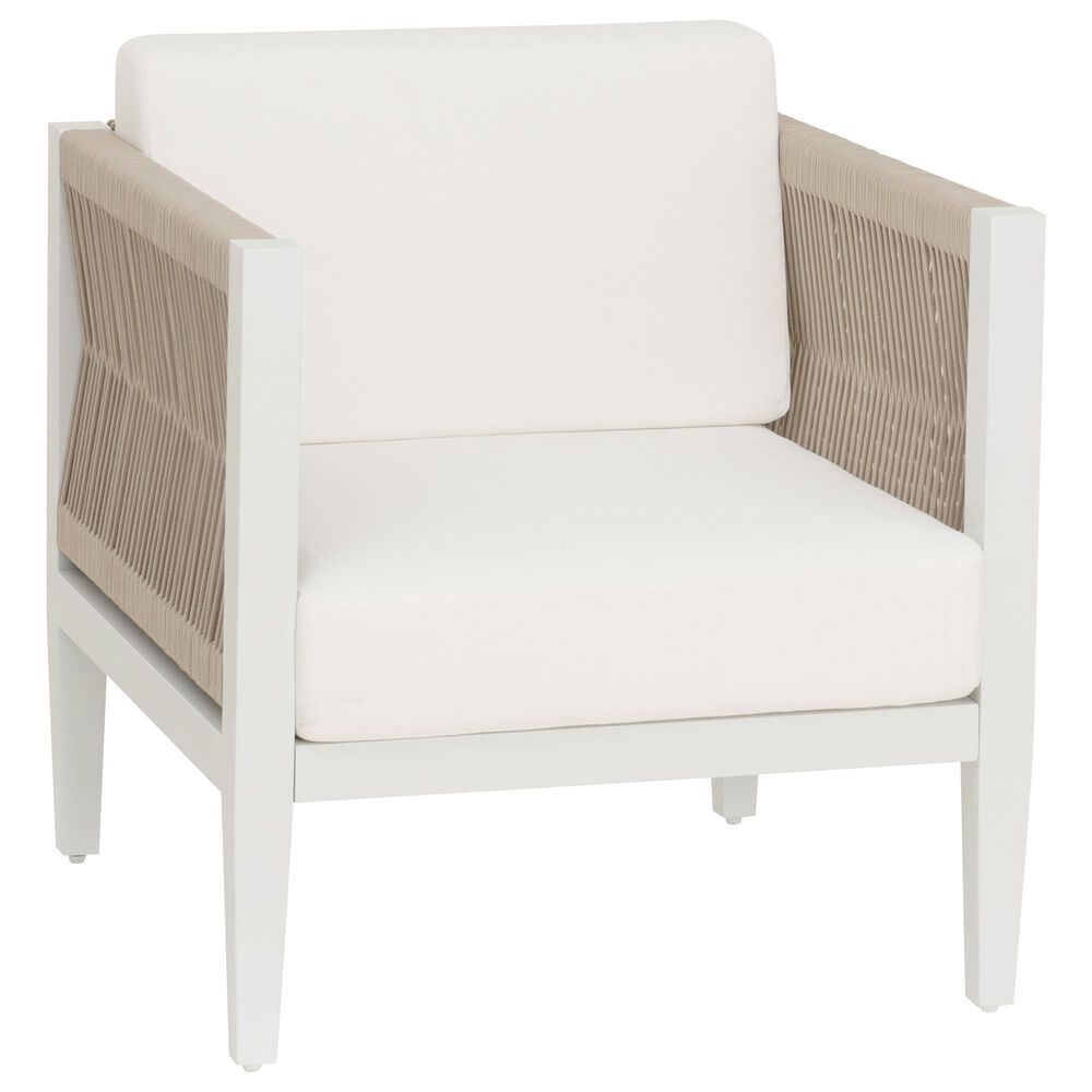 Linon Home Decor Claiborne Patio Arm Chair in Soft White, , large