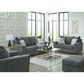 Ashley Stairatt Stationary Sofa in Gravel, , large