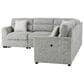 Global Furniture USA Walker 6-Piece Convertible Sectional in Nickel, , large