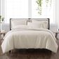 Pem America Cannon Solid 3-Piece Full/Queen Duvet Cover Set in Ivory, , large