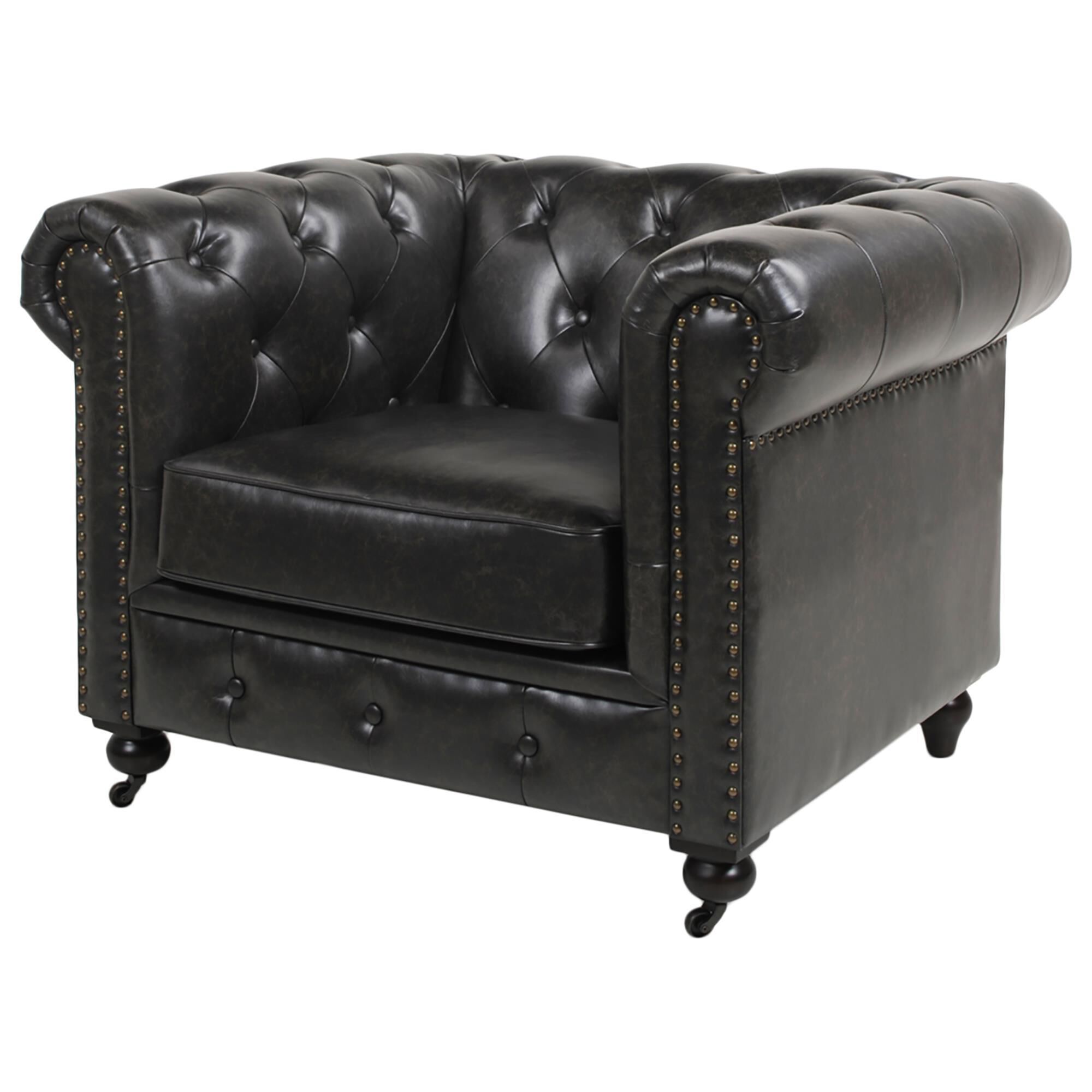 Black hotsell accent armchair