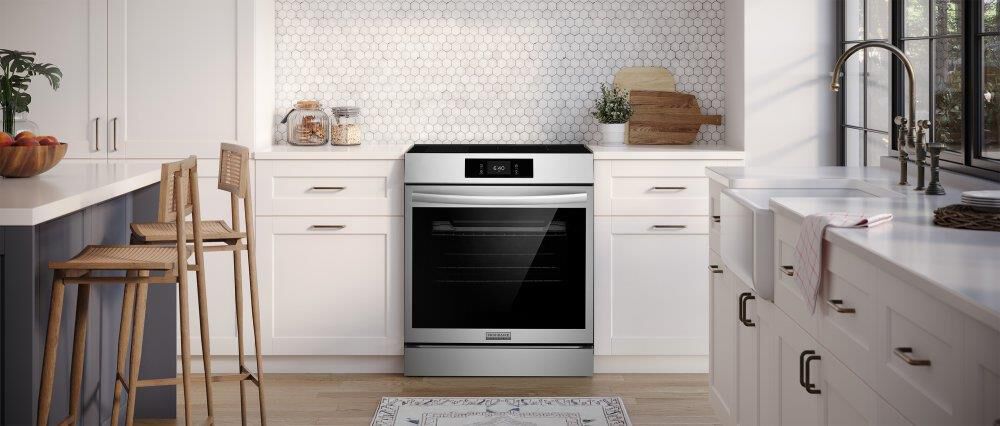 Frigidaire Gallery 30&quot; Freestanding Induction Convection Range with Stone-Baked Pizza in Stainless Steel, , large