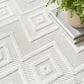 Nourison Versatile 6" x 9" Ivory and White Indoor/Outdoor Area Rug, , large