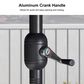 HOMLUX 15" Outdoor Double-Sided Market Umbrella with Base in Navy blue, , large