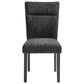 Modern Market Contemporary Dining Side Chair in Black Upholstery, , large