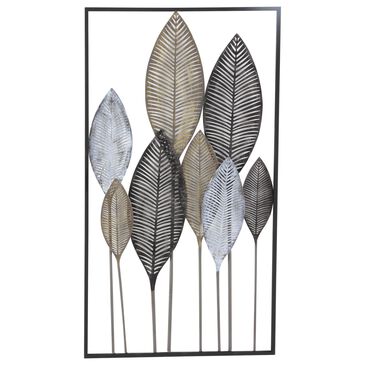 Maple and Jade 37" x 20" Wall Decor in Black, Brown and White, , large