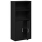 HOMLUX 4-Tier Open Shelf Display Bookcase in Black Oak, , large