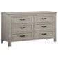 Oxford Baby Hanover 6-Drawer Dresser in Oak Gray, , large