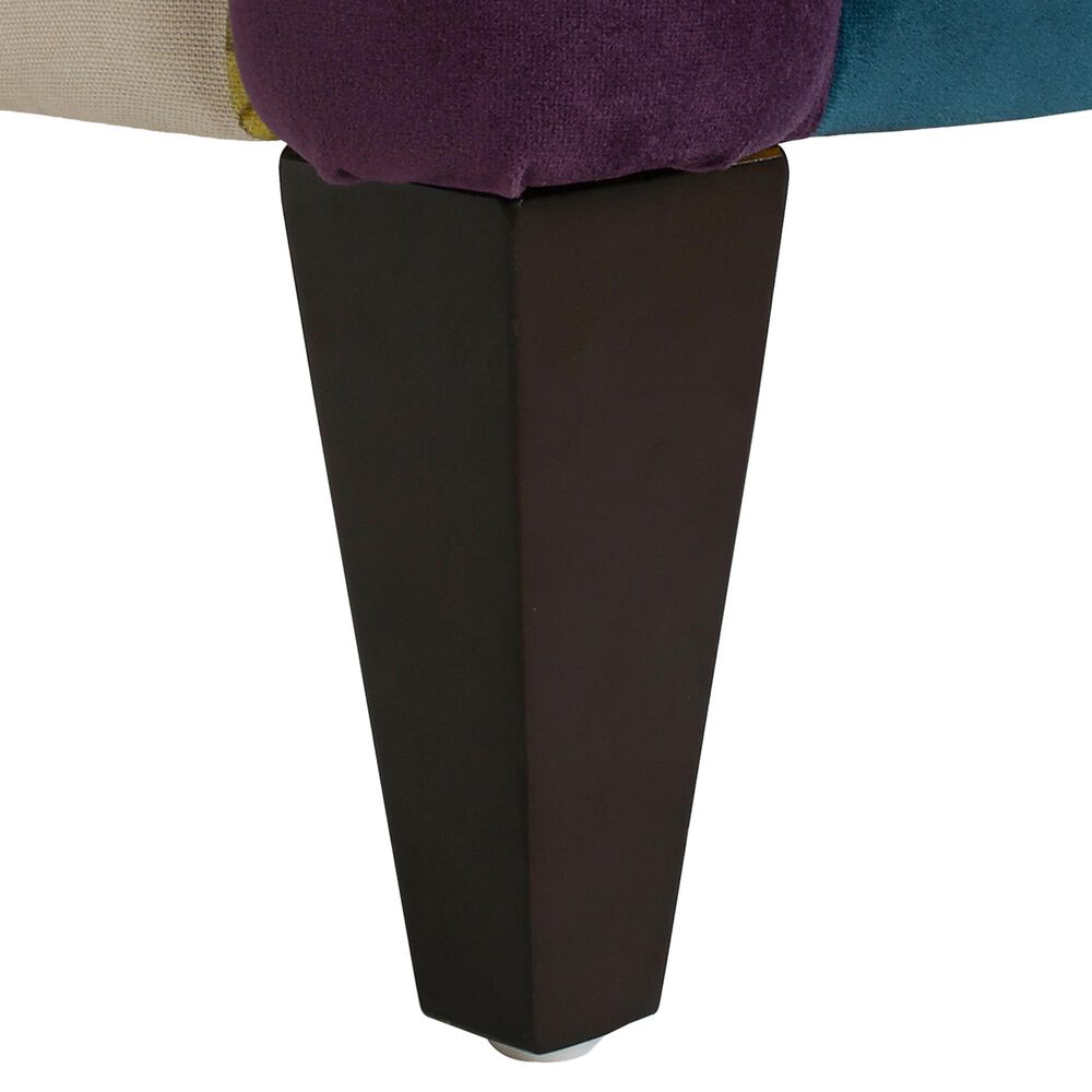 Jennifer Taylor Home Anya Arm Chair in Navy Blue, Purple, Red, Taupe and Green, , large