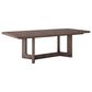 Golden Wave Furniture Ainsworth 7-Piece Rectangular Dining Set in Chocolate, , large