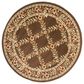 Safavieh Lyndhurst LNH557 5"3" Round Brown Area Rug, , large