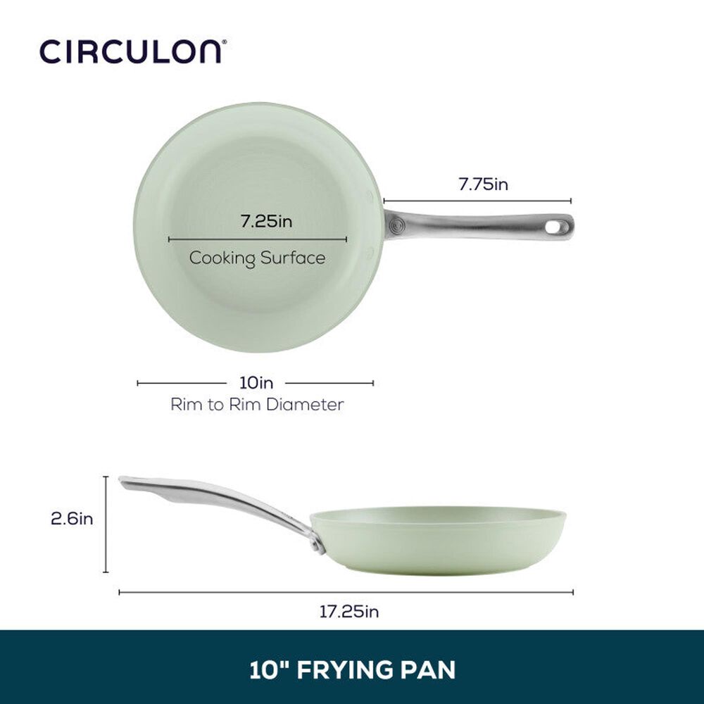 Circulon 10" Ceramic Nonstick Frying Pan in Sage, , large