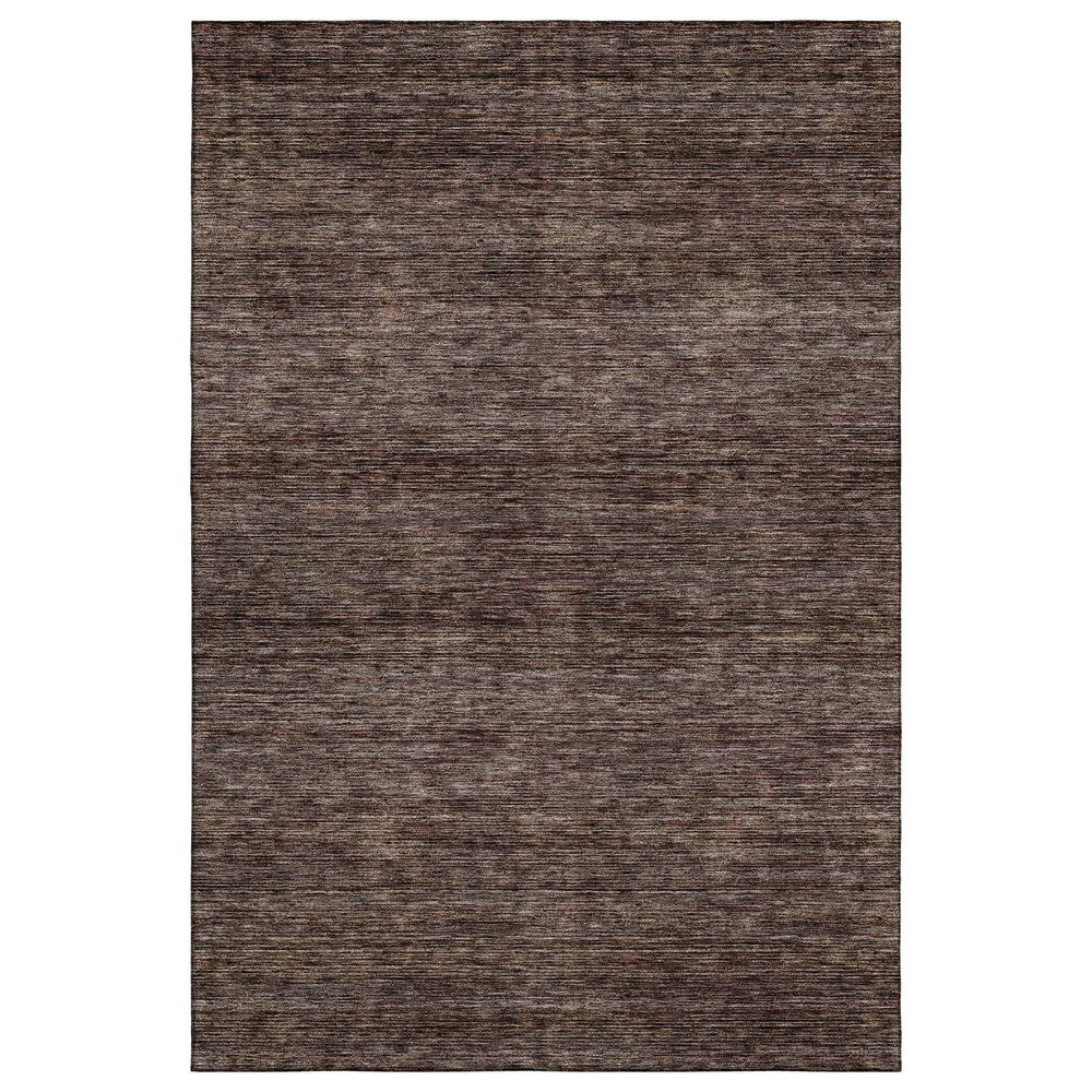 Dalyn Rug Company Soft Essentials Solid Fudge 9" x 12" Indoor/Outdoor Area Rug, , large
