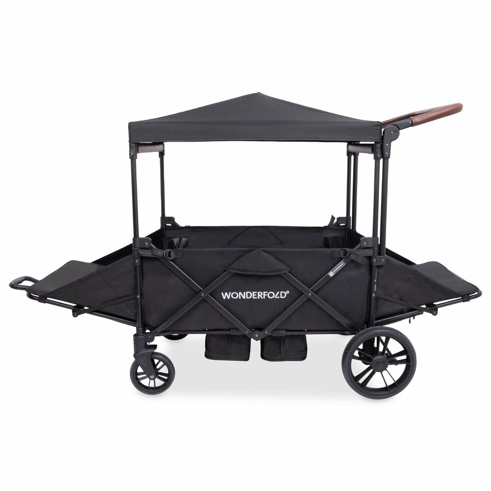 Wonderfold XR Series Rev 4-Seater Stroller Wagon in Black, , large