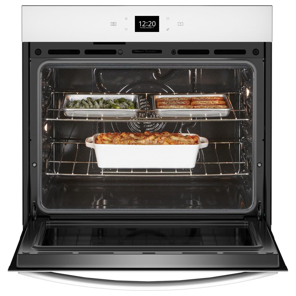 Whirlpool 30&quot; Smart Built-In Single Electric Wall Oven with Air Fry in White, , large