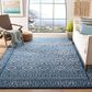 Safavieh Tulum Transitional 9" x 12" Navy and Ivory Area Rug, , large