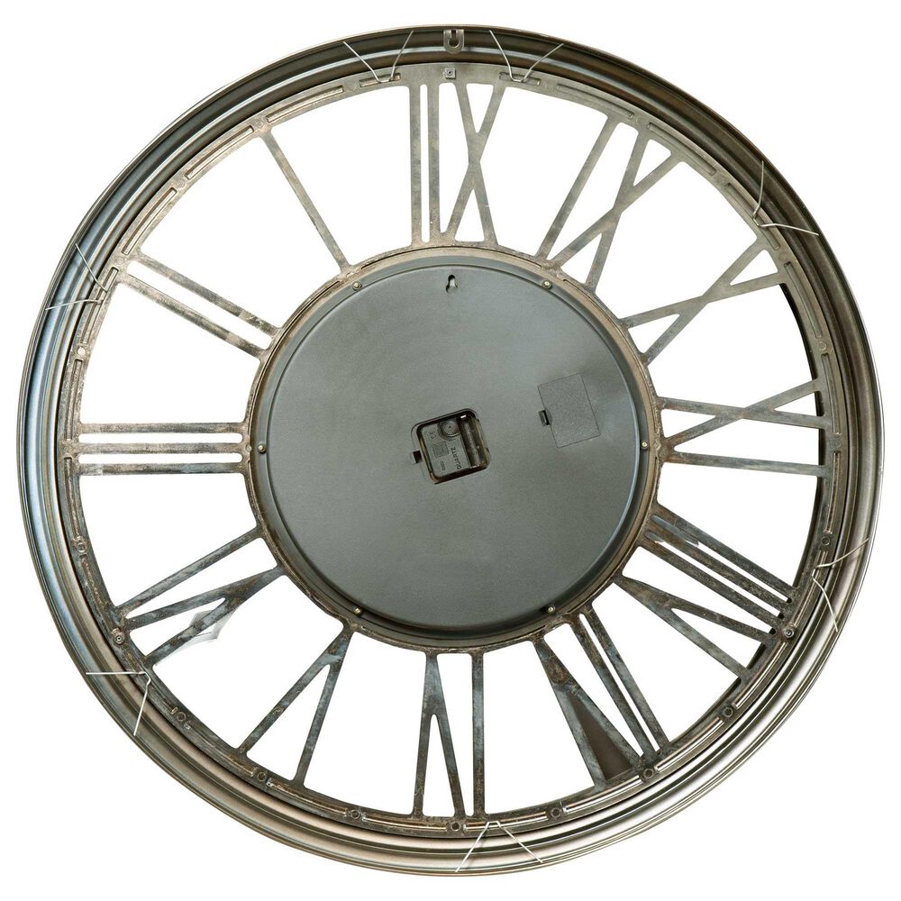Howard Miller Rafe Wall Clock in Nickel, , large