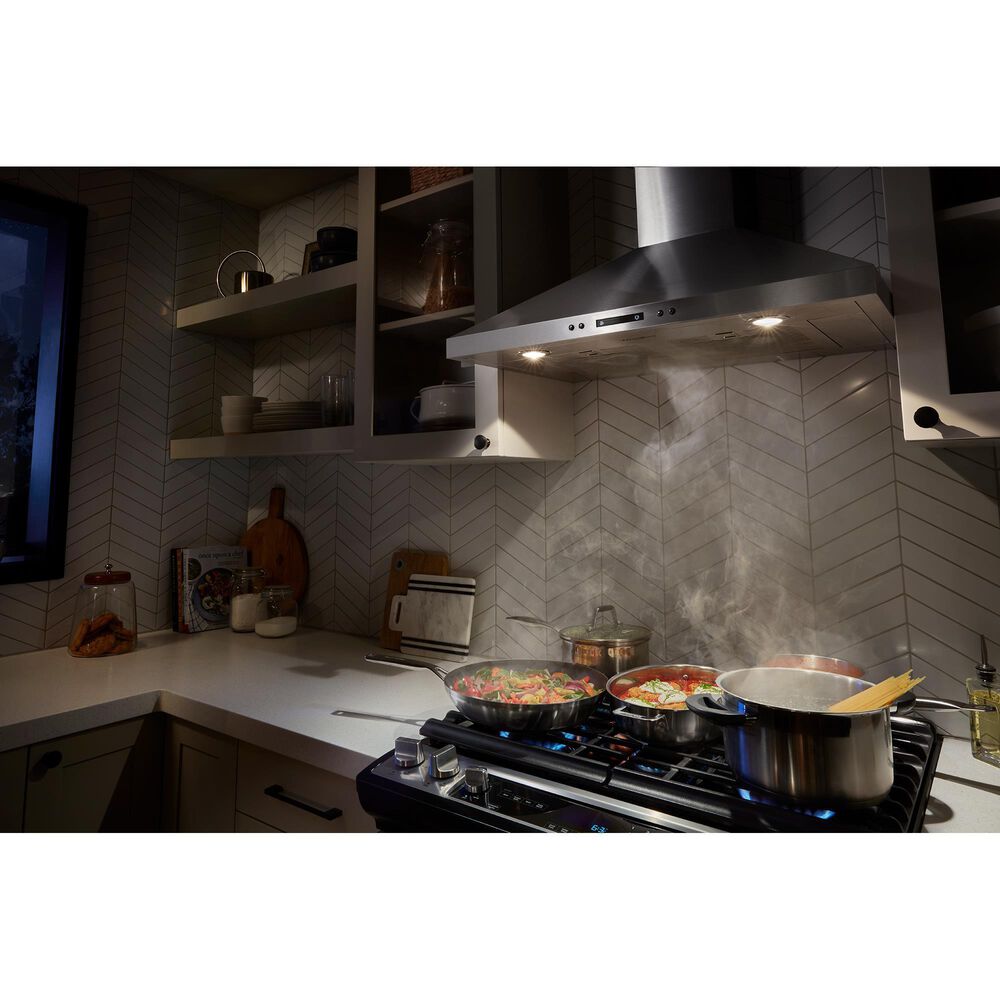 Whirlpool 30&quot; Chimney Wall Mount Range Hood in Stainless Steel, , large