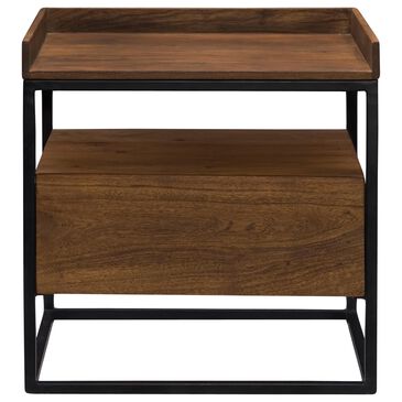 Moe"s Home Collection Vancouver Side Table in Brown and Black, , large