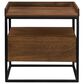 Moe"s Home Collection Vancouver Side Table in Brown and Black, , large