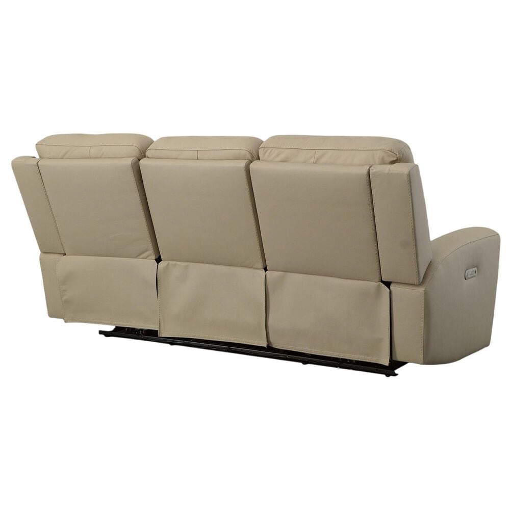 Flexsteel Jarvis Power Reclining Sofa with Headrests in Parchment, , large