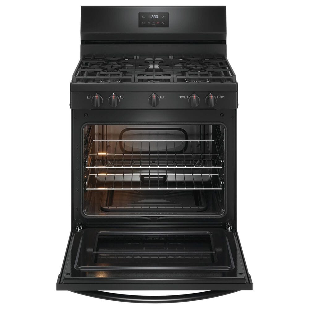 Frigidaire 30&quot; Freestanding Gas Range with Quick Boil Burner in Black, , large