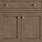 James Martin Vanities Chicago 30" Single Bathroom Vanity in Whitewashed Walnut with Single Hole 3 cm White Zeus Quartz Top and Rectangular Sink, , large
