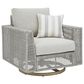 Ashley Seton Creek 6-Piece Patio Conversation Set in Gray, , large