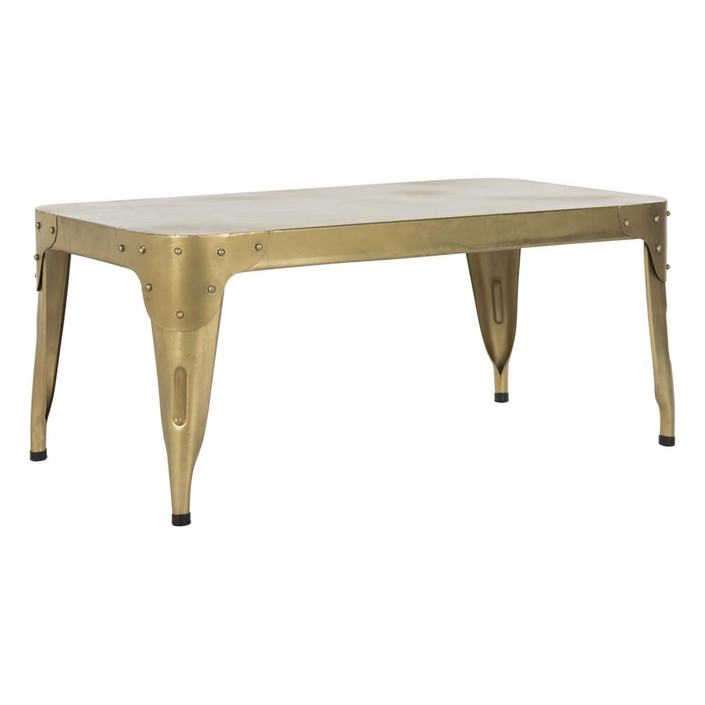 Safavieh Classsic Iron Coffee Table in Gold, , large