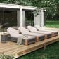Hearth and Haven 5-Piece Outdoor Rope Chaise Lounge Set with Grey Side Table in Beige, , large