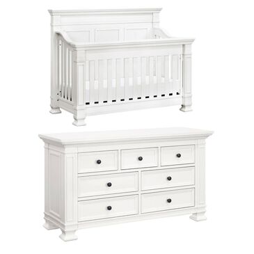 Franklin & Ben Tillen 2 Piece Nursery Set in Warm White, , large