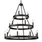 Golden Lighting Alastair 18-Light Chandelier in Matte Black, , large