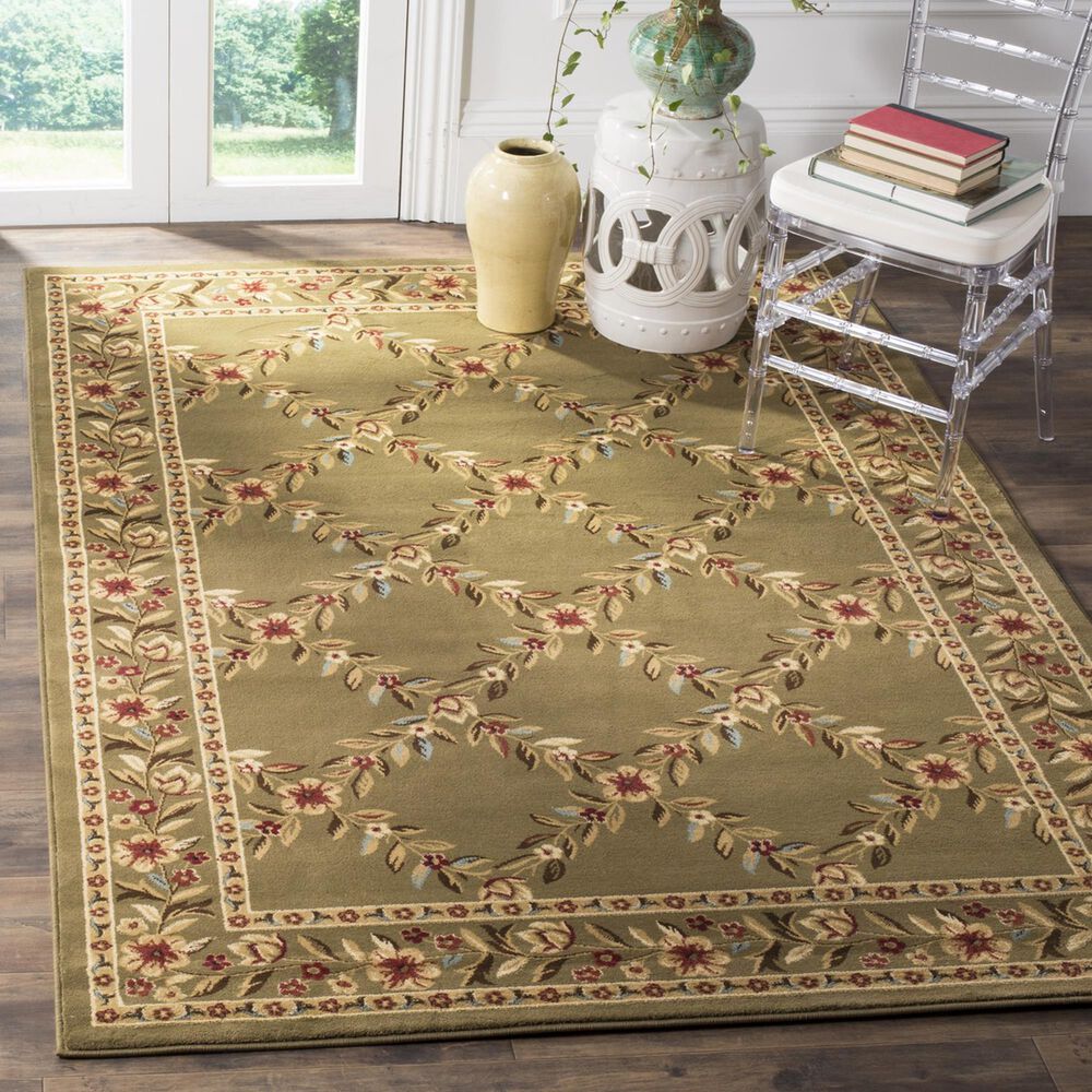 Safavieh Lyndhurst LNH557 4&#39; x 6&#39; Green Area Rug, , large