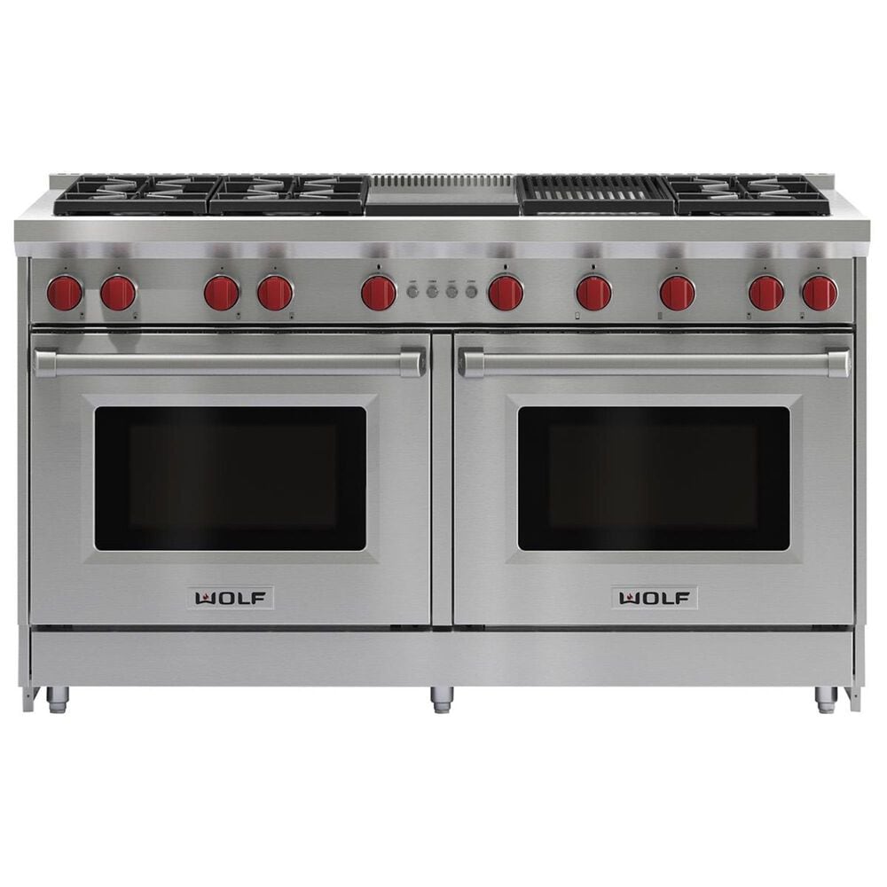 Wolf 60" Professional Gas Range Double Oven, , large