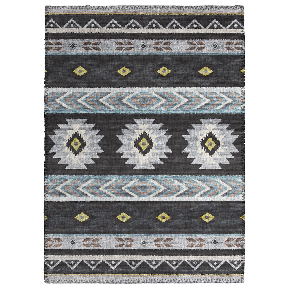 Dalyn Rug Company Phoenix PH3 2"6" x 3"10" Black Indoor/Outdoor Area Rug, , large