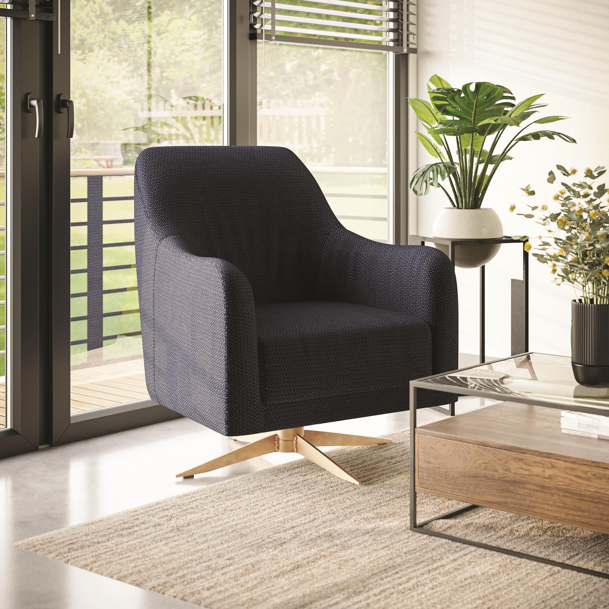 Petrol store blue chair