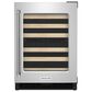 KitchenAid 24" Undercounter Wine Cellar with Right Hinge, Wood-Front Racks in Stainless Steel, , large