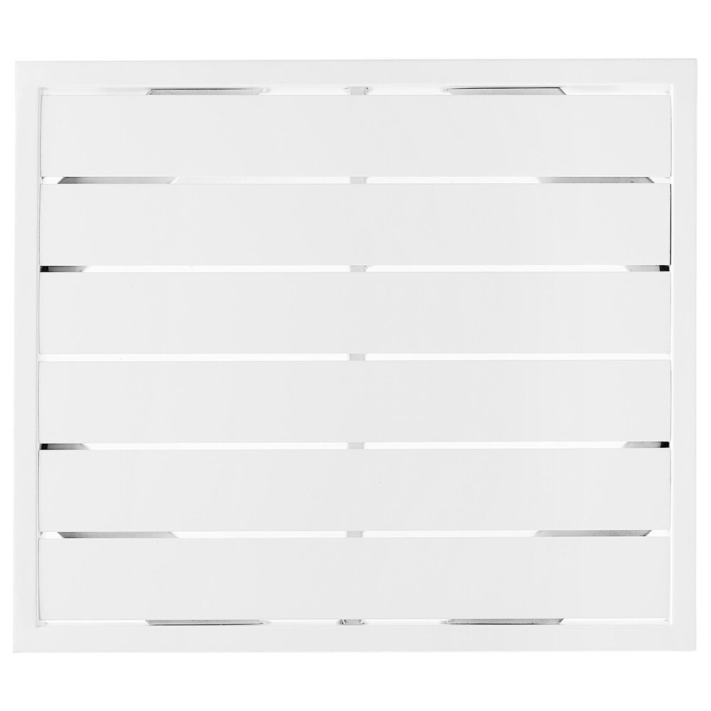 Linon Home Decor Holland Aluminum Side Table in White, , large
